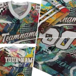 personalized western michigan broncos tribal face jersey best selling