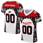 personalized wisconsin badgers brushstroke xs white black jersey best selling