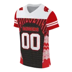 personalized wisconsin badgers tire arrows red black white jersey best selling