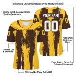 personalized wyoming cowboys striped texture brown jersey best selling
