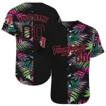 custom arizona diamondbacks palm leaf black jersey best selling