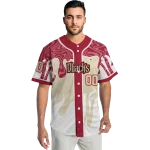 custom arizona diamondbacks pattern drip red white jersey best selling
