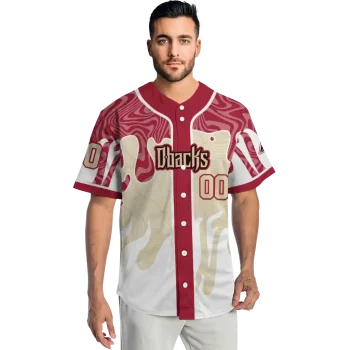 custom arizona diamondbacks pattern drip red white jersey fashion forward