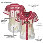 custom arizona diamondbacks pattern drip red white jersey best selling