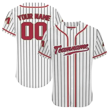 custom arizona diamondbacks pinstripe lines white jersey best selling