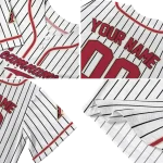 custom arizona diamondbacks pinstripe lines white jersey best selling