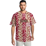 custom arizona diamondbacks squares grid red jersey best selling