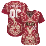 custom arizona diamondbacks star circle red jersey best selling