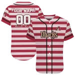 custom arizona diamondbacks stripe layers red white jersey best selling