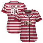 custom arizona diamondbacks stripe layers red white jersey best selling