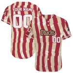 custom arizona diamondbacks stripe paint red jersey best selling