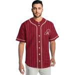custom arizona diamondbacks stripe pattern red jersey best selling