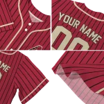 custom arizona diamondbacks stripe pattern red jersey best selling