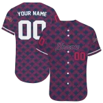 custom atlanta braves chevron interlock navy jersey best selling