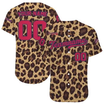 custom atlanta braves leopard spot jersey best selling