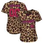 custom atlanta braves leopard spot jersey best selling