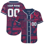 custom atlanta braves pineapple palm geo navy jersey best selling