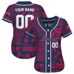 custom atlanta braves pineapple palm geo navy jersey best selling