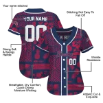 custom atlanta braves pineapple palm geo navy jersey best selling