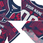 custom atlanta braves pineapple palm geo navy jersey best selling