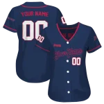 custom atlanta braves plain classic navy jersey best selling