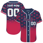 custom atlanta braves star burst red jersey best selling