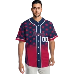 custom atlanta braves star burst red jersey best selling