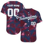 custom atlanta braves tropical flamingo navy jersey best selling