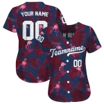 custom atlanta braves tropical flamingo navy jersey best selling