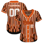 custom baltimore orioles blazing stripes orange jersey best selling