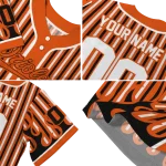 custom baltimore orioles blazing stripes orange jersey best selling
