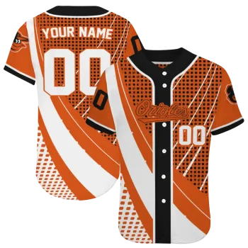 custom baltimore orioles curved stripes orange white jersey best selling