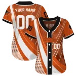 custom baltimore orioles curved stripes orange white jersey best selling