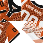 custom baltimore orioles curved stripes orange white jersey best selling