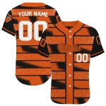 custom baltimore orioles edgy stripes orange jersey best selling