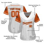 custom baltimore orioles pinstripe orange white jersey best selling
