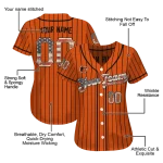 custom baltimore orioles vertical stripes orange jersey best selling