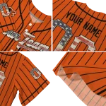 custom baltimore orioles vertical stripes orange jersey best selling