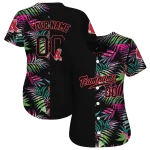 custom boston red sox palm leaf black jersey best selling