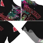 custom boston red sox palm leaf black jersey best selling