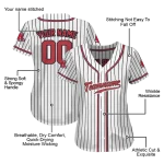 custom boston red sox pinstripe lines white jersey best selling