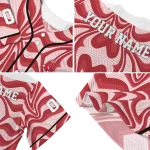 custom boston red sox psychedelic curves red jersey best selling