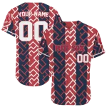 custom boston red sox squares grid red jersey best selling