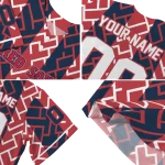 custom boston red sox squares grid red jersey best selling