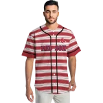 custom boston red sox stripe layers red white jersey best selling