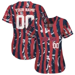 custom boston red sox stripe paint red jersey best selling