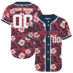 custom boston red sox tropical hibiscus navy jersey best selling