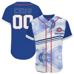 custom chicago cubs arrow fade blue white jersey best selling