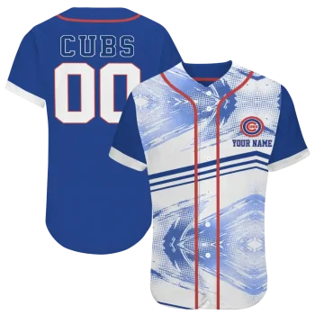 custom chicago cubs arrow fade blue white jersey best selling