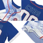 custom chicago cubs arrow fade blue white jersey best selling